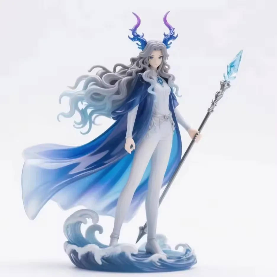 Figura PVC de personaje anime utilizada para aprobacion de packaging, revision comercial y planificacion de lanzamiento coleccionable