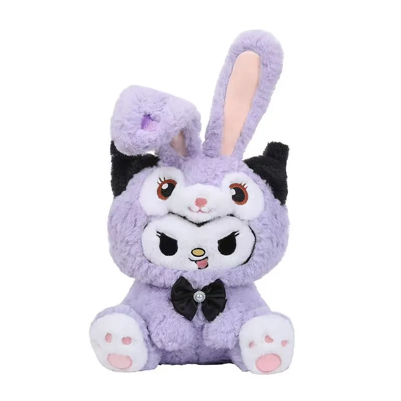 Imagen recortada del peluche de conejo morado de Kuromi