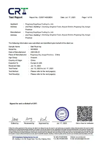 CRT test report