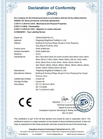 Declaration of Conformity (DoC)